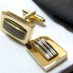 Golden with stripes cufflinks.jpg